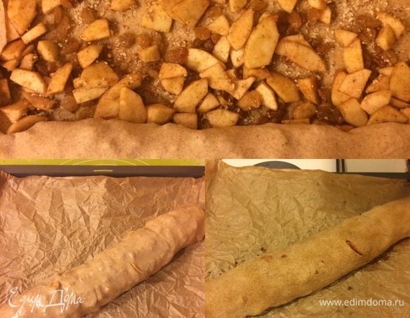 Свернуть тесто в рулет, смазать его 2 ст. л. растопленного сливочного масла и выпекать до готовности 45 минут.