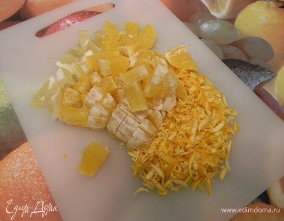 Порезать мелкими кусочками.