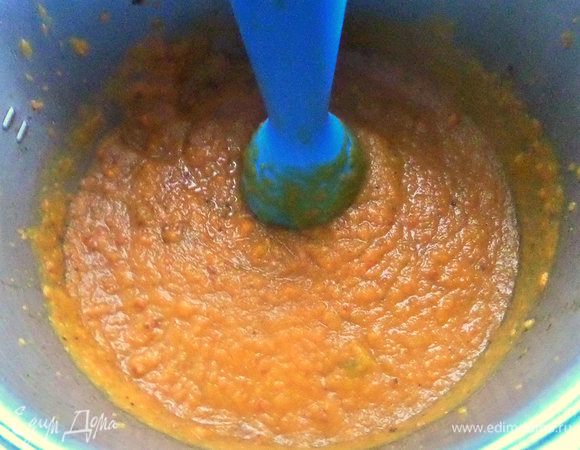 Можно взбить отдельно тыкву до сыра.