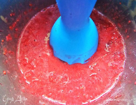 Тоже взбить блендером.