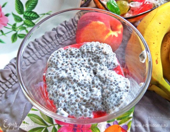 Затем желе из чиа.