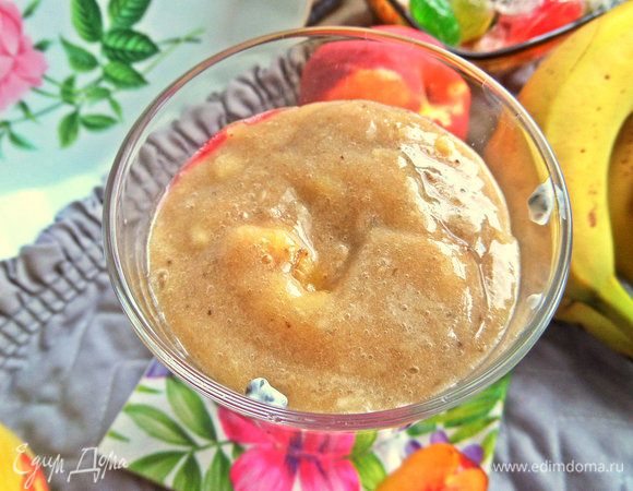 Банановое пюре.