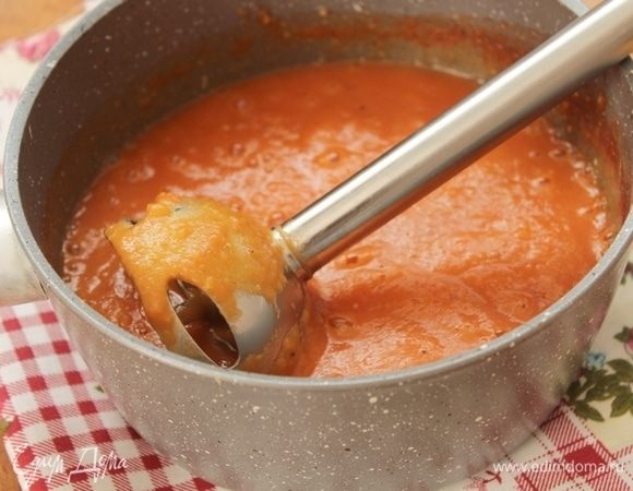 Измельчить блендером.