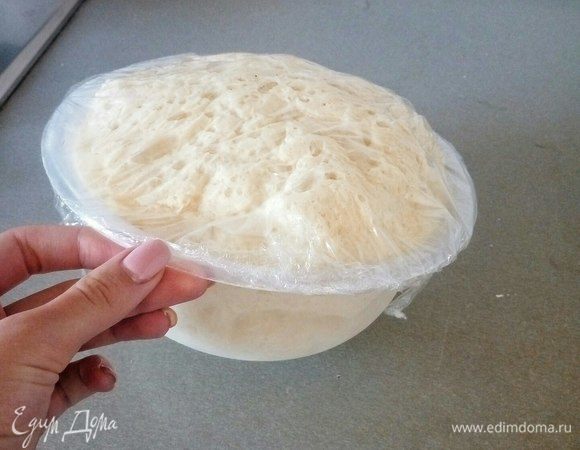 Вот так «вырастает» тесто.