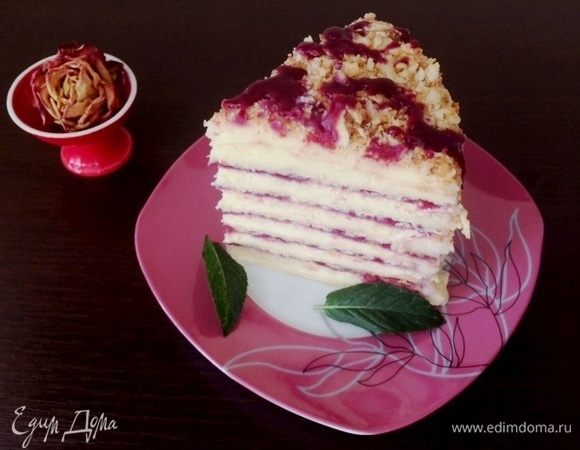 А утром отрезаем кусочек и наслаждаемся вкусом.
Приятного аппетита!