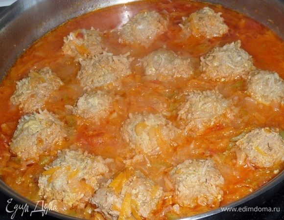 Готовые фрикадельки.