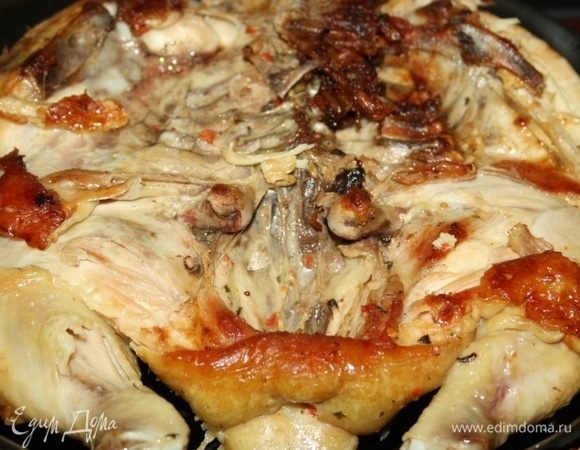 Вынуть курицу. 