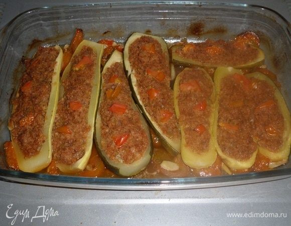 Убираем фольгу и запекаем еще 10-15  минут при 180°С.