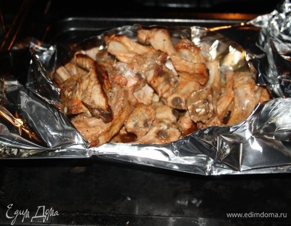 Затем разрезать пакет и подрумянить еще 10 минут.