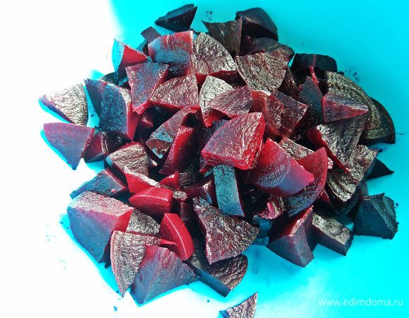 Нарезать примерно так удобными кусочками.