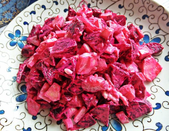 Смешиваем, выкладываем горкой.