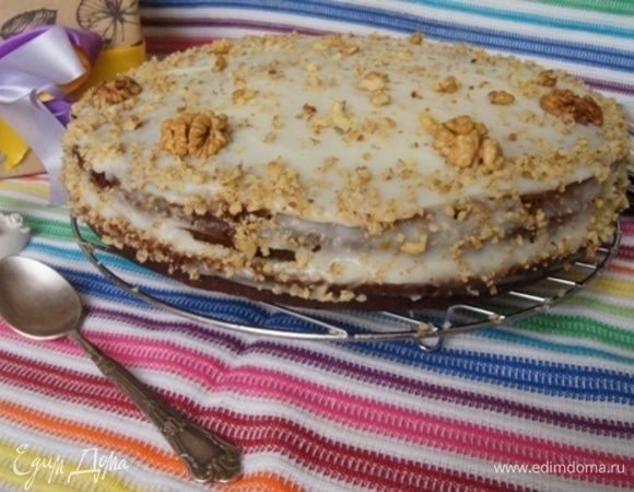 Убрать в холодильник на 1-2 часа. Если решите оставить на ночь, необходимо накрыть сверху крышкой, так как крем может заветриться.