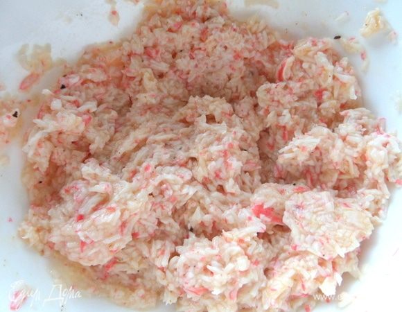 Перемешать. Основа крокетов готова.