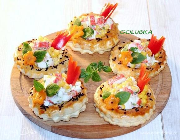 Украшаем зеленью.