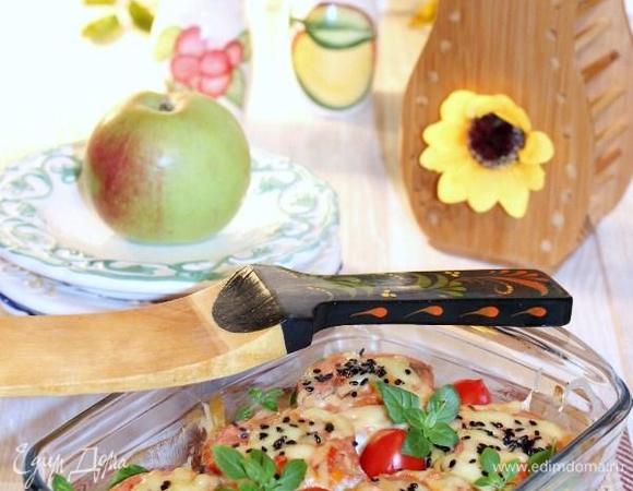 Готовое блюдо посыпаем зеленью и подаем к столу.