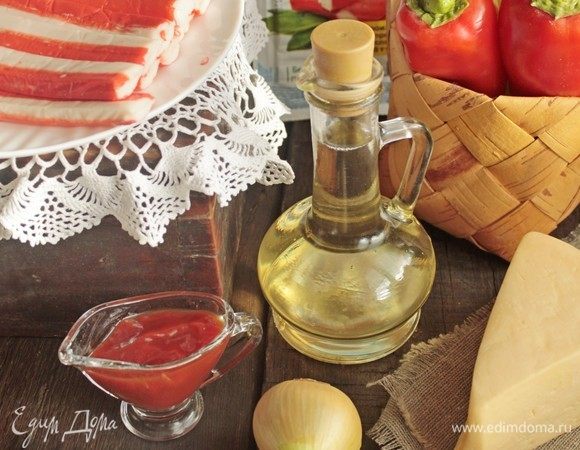 Подготовить продукты для салата.