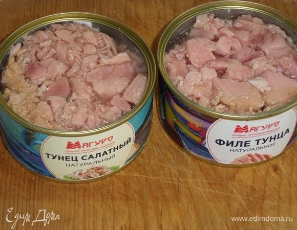 Открываем баночки с консервированным тунцом ТМ «Магуро».