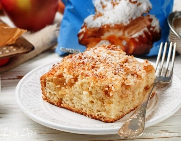 Готовый пирог охладить, посыпать сахарной пудрой ТМ Haas и нарезать на порционные куски. 
Приятного чая!!!