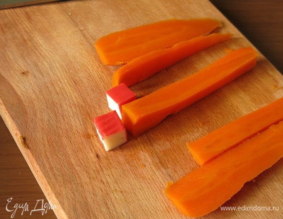Аналогично поступаем с морковкой.