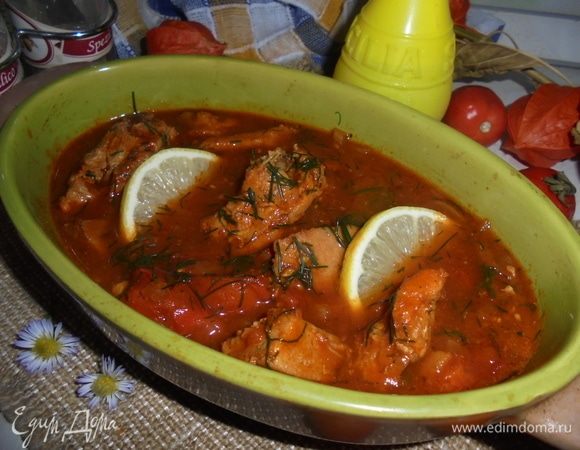 Перед подачей украсить дольками лимона. Приятного аппетита!