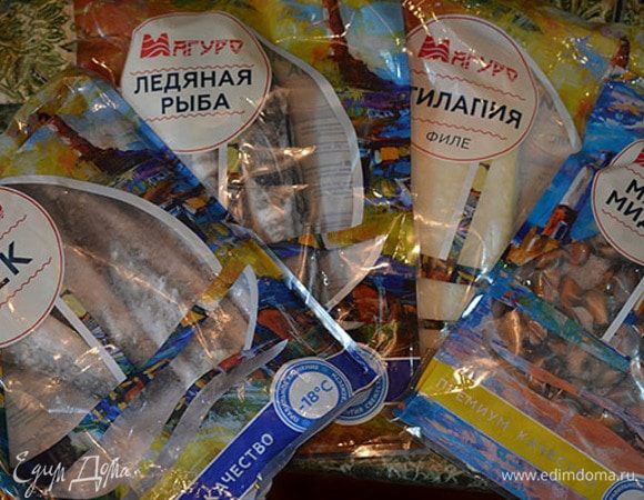 Для приготовления этого супа я использовала рыбу и мидии ТМ «Магуро». Продукция ТМ «Магуро» заморожена методом шоковой заморозки, практически не содержит льда и обладает высокими вкусовыми качествами.