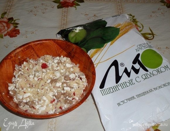 Хорошо перемешиваем массу.