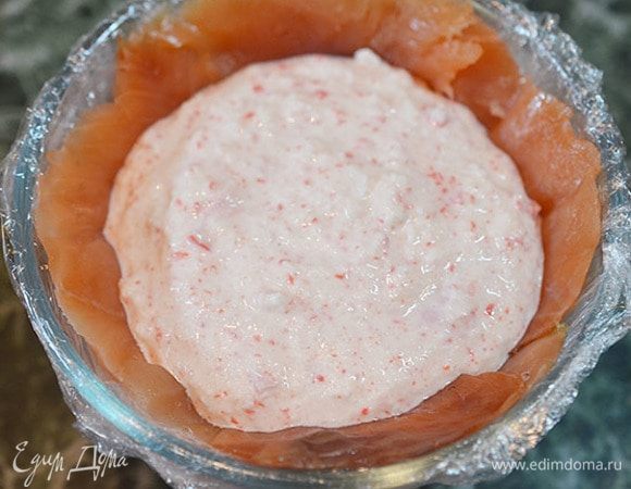 Затем крабовый мусс.