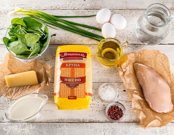 Ингредиенты, которые нам понадобятся для приготовления запеканки.