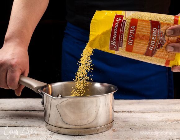 Пшено ТМ «Националь» промойте, добавьте кипяток и варите 20 минут.