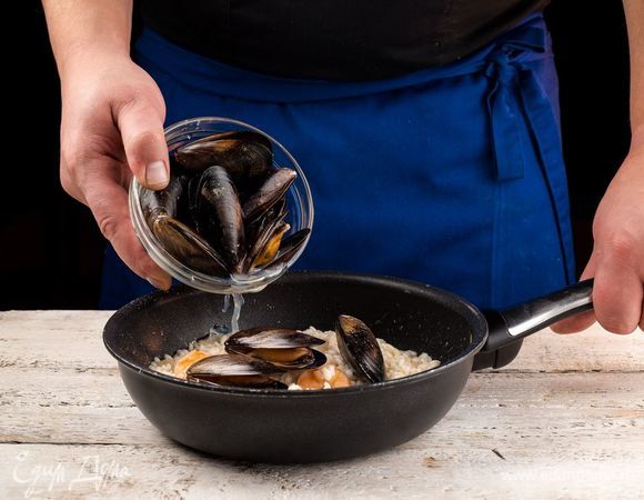 В самом конце добавить мидии.