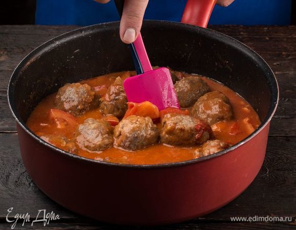 Тушите шарики до готовности.