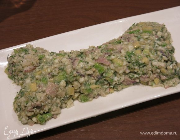 Выкладываем кость.