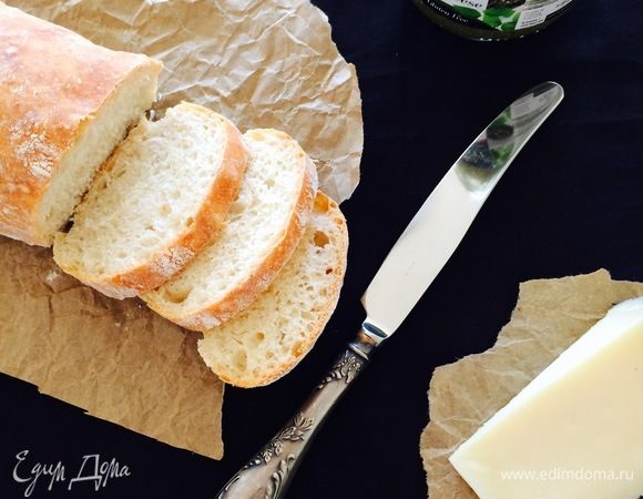 Чиабатту полностью остудить.