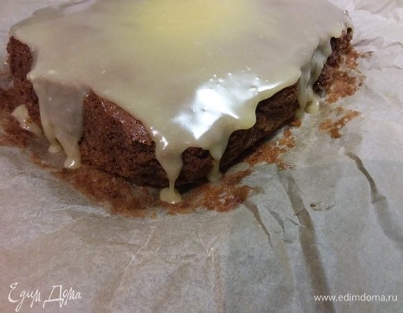 Покрыть брауни помадкой. 