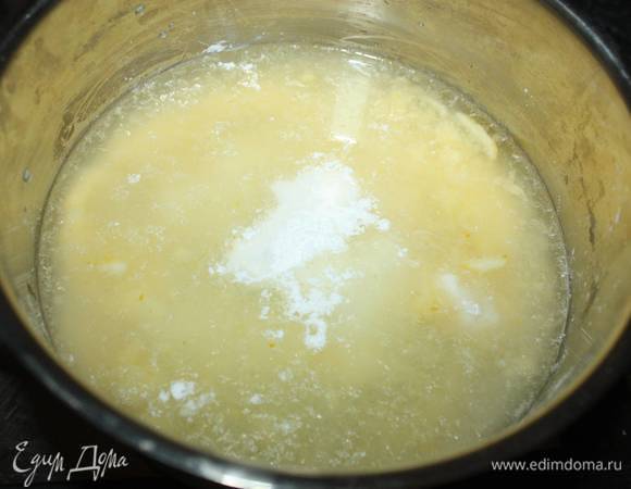 И добавим крахмал.