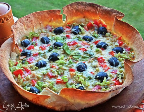 Краешки получились очень хрустящие, их просто отламываем, это вкусно.