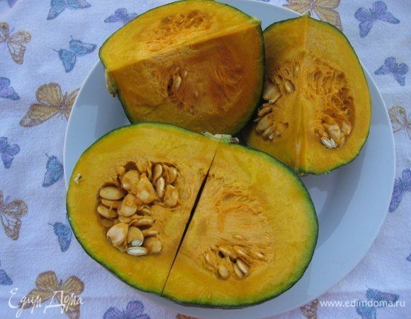 Я брала вот такую тыкву: вкусная и не водянистая.