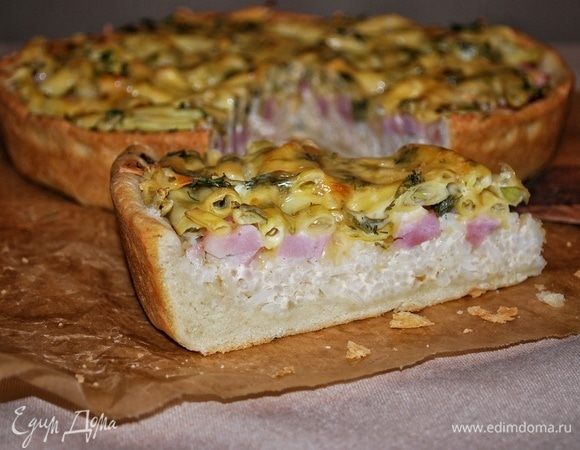 Пирог очень сытный и вкусный.