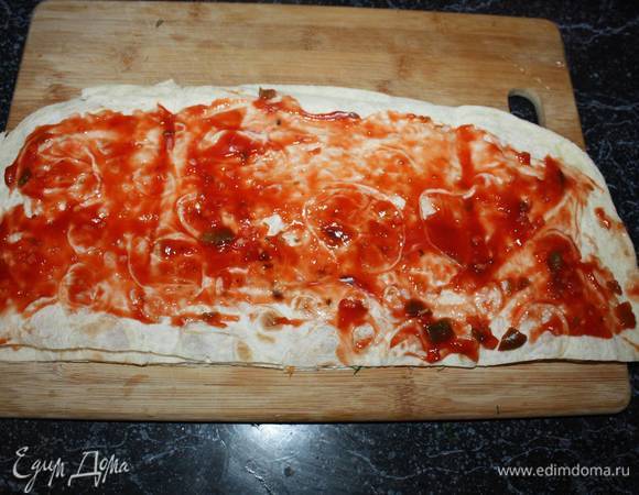 Этот пласт размещаем поверх слоя с морковкой. 