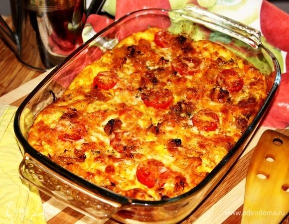 Запекать 20 минут в духовке, предварительно нагретой до 180°C.