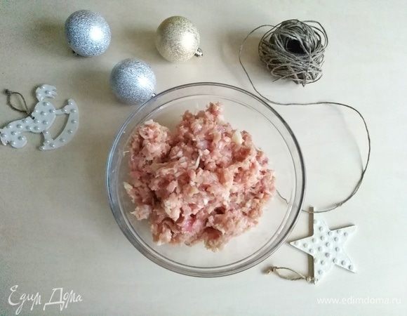 Получается фарш небольшими кусочками.