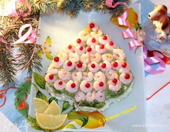 Украшаем мелкой кислой ягодой и подаем. И не забываем подать оставшейся соус.
