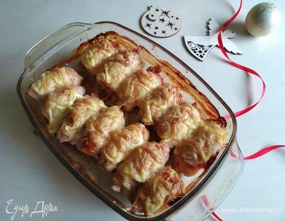 Отправляем в разогретую духовку на 40-45 минут. Получается вот такая красота.