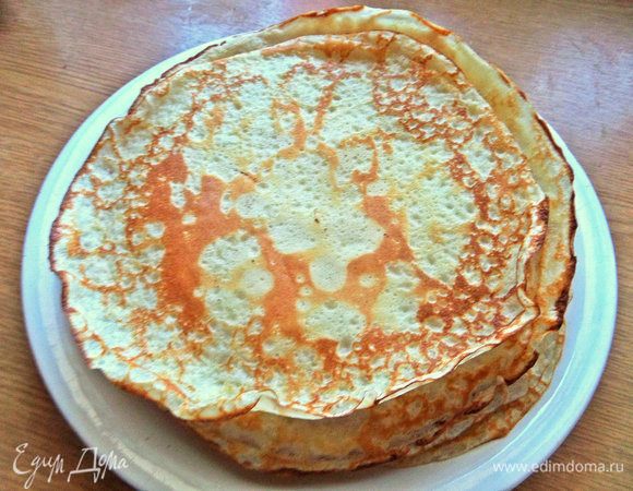 Блины самодостаточные и вкусные.