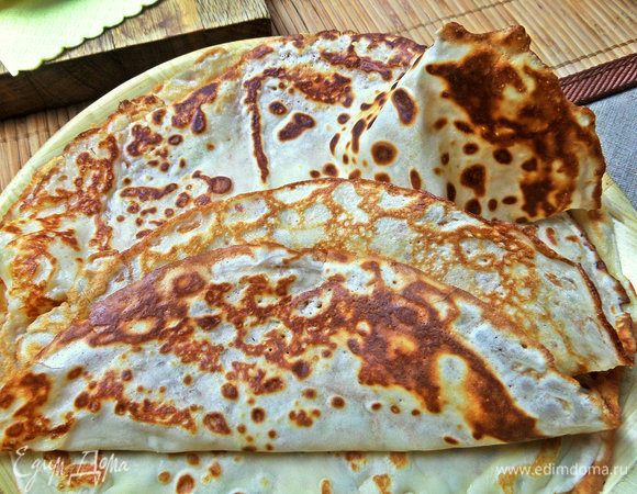 Итак, берем оставшиеся от дегустации блинчики.