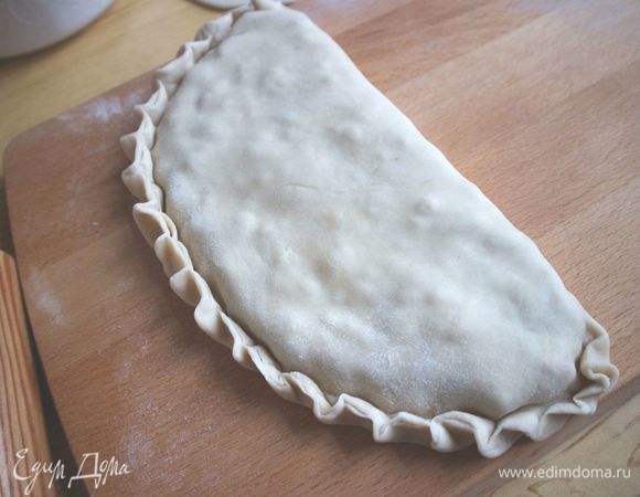 Защипнуть края.