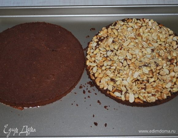 Бисквит брауни готов.
