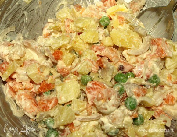 Аккуратно перемешиваем.  