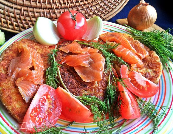 Начинка пропитывает всю котлету.