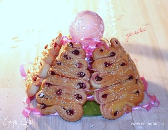 И еще 5 минут допекаем в духовке до румяного цвета.
